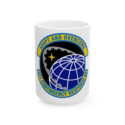 621 Contingency Response Squadron AMC (U.S. Air Force) White Coffee Mug-15oz-Go Mug Yourself