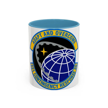 621 Contingency Response Squadron AMC (U.S. Air Force) Accent Coffee Mug 11oz Light Blue - Go Mug Yourself