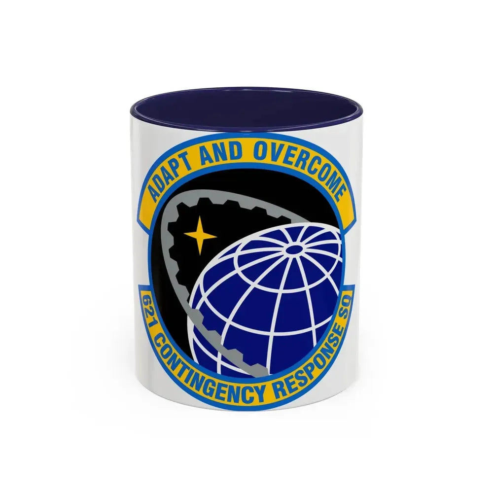 621 Contingency Response Squadron AMC (U.S. Air Force) Accent Coffee Mug 11oz Navy - Go Mug Yourself