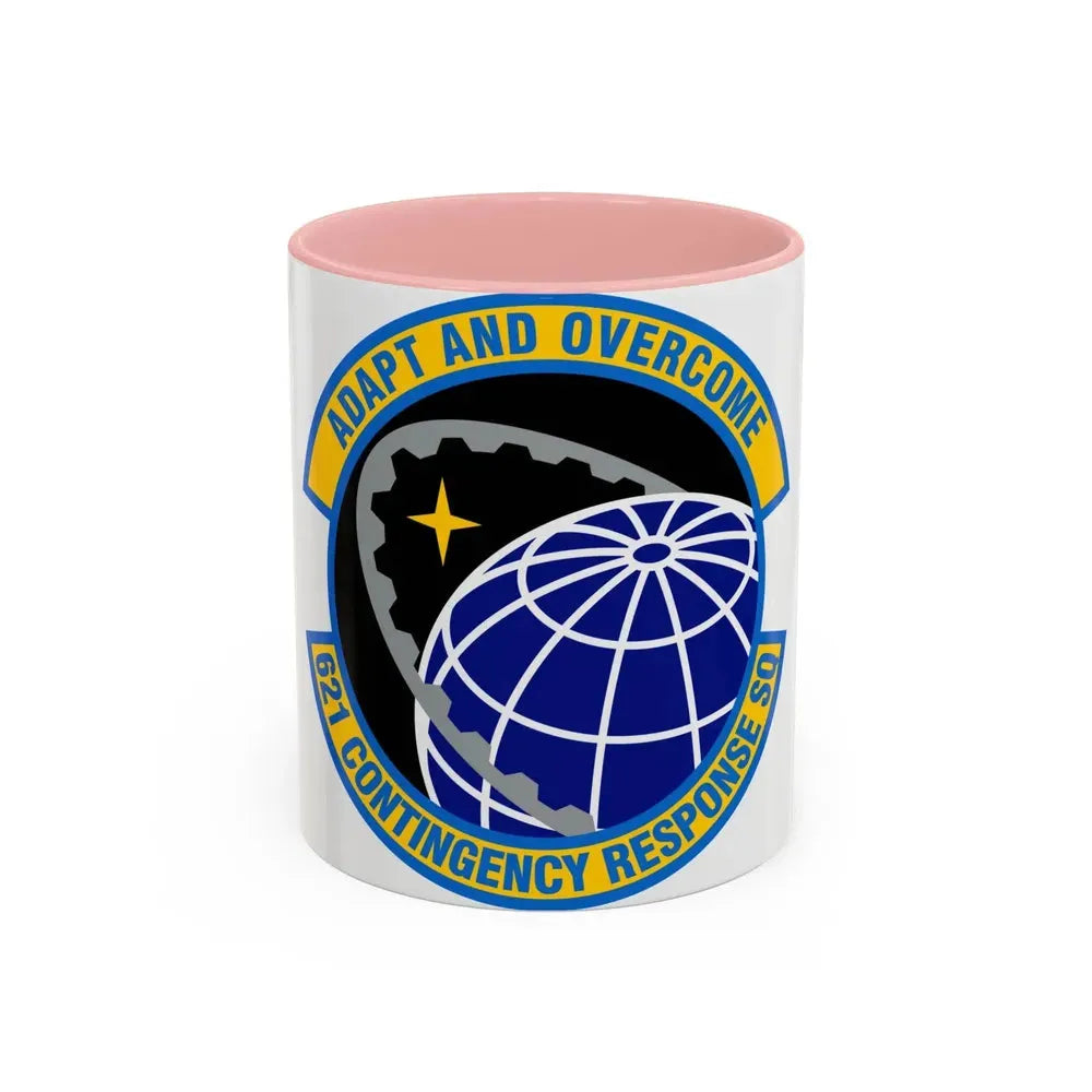 621 Contingency Response Squadron AMC (U.S. Air Force) Accent Coffee Mug 11oz Pink - Go Mug Yourself