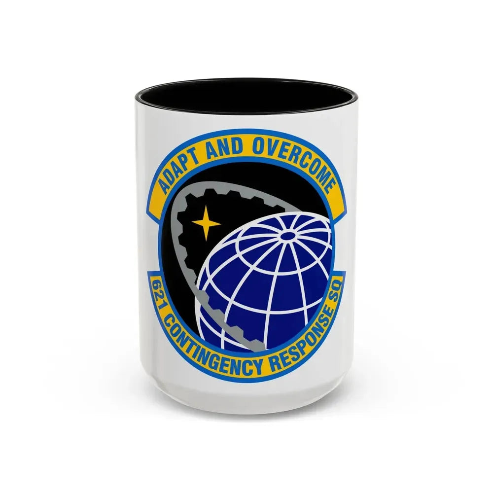 621 Contingency Response Squadron AMC (U.S. Air Force) Accent Coffee Mug 15oz Black - Go Mug Yourself