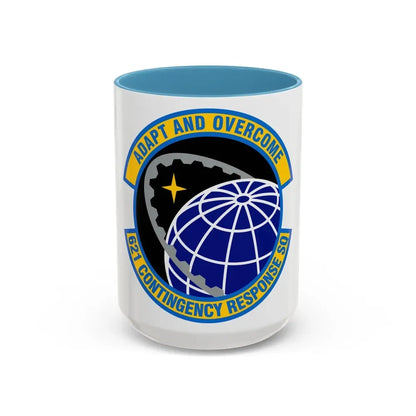621 Contingency Response Squadron AMC (U.S. Air Force) Accent Coffee Mug 15oz Light Blue - Go Mug Yourself