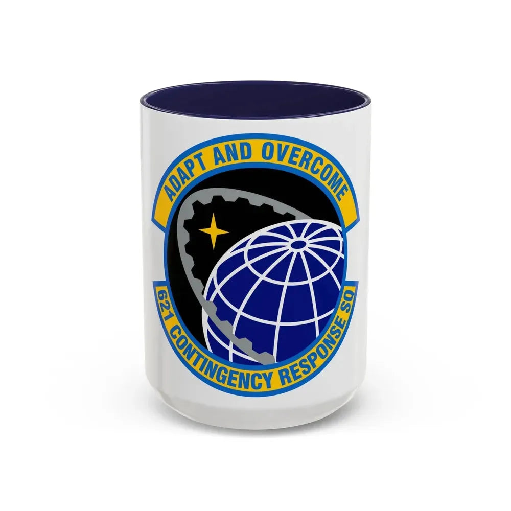 621 Contingency Response Squadron AMC (U.S. Air Force) Accent Coffee Mug 15oz Navy - Go Mug Yourself