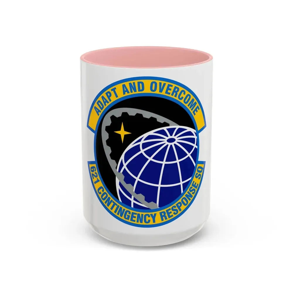 621 Contingency Response Squadron AMC (U.S. Air Force) Accent Coffee Mug 15oz Pink - Go Mug Yourself