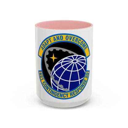 621 Contingency Response Squadron AMC (U.S. Air Force) Accent Coffee Mug 15oz Pink - Go Mug Yourself