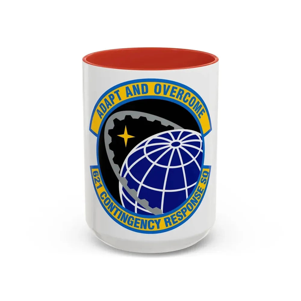 621 Contingency Response Squadron AMC (U.S. Air Force) Accent Coffee Mug 15oz Red - Go Mug Yourself