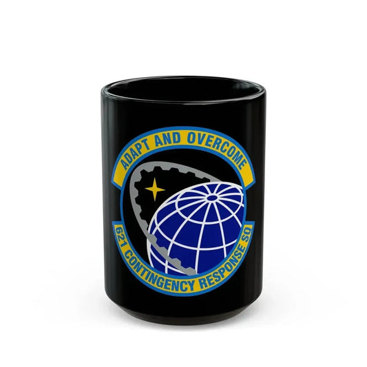 621 Contingency Response Squadron AMC (U.S. Air Force) Black Coffee Mug 15oz - Go Mug Yourself