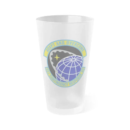 621 Contingency Response Squadron AMC (U.S. Air Force) Frosted Pint Glass 16oz 16oz Frosted - Go Mug Yourself