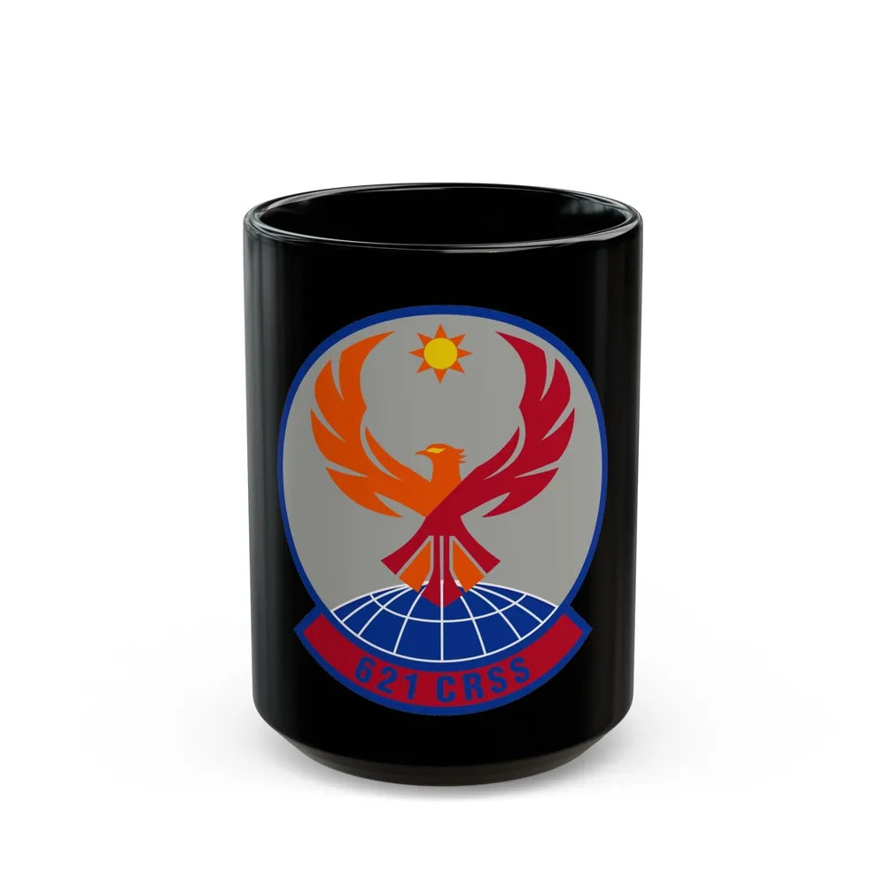 621 Contingency Response Support Sq AMC (U.S. Air Force) Black Coffee Mug-15oz-Go Mug Yourself