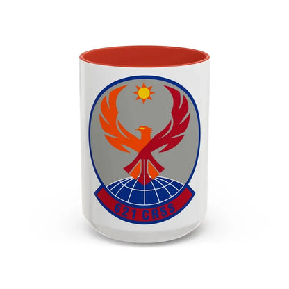 621 Contingency Response Support Sq AMC (U.S. Air Force) Accent Coffee Mug 15oz Red - Go Mug Yourself
