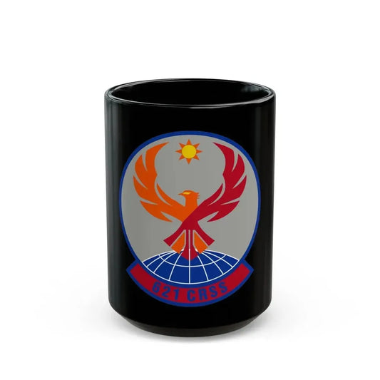 621 Contingency Response Support Sq AMC (U.S. Air Force) Black Coffee Mug 15oz - Go Mug Yourself