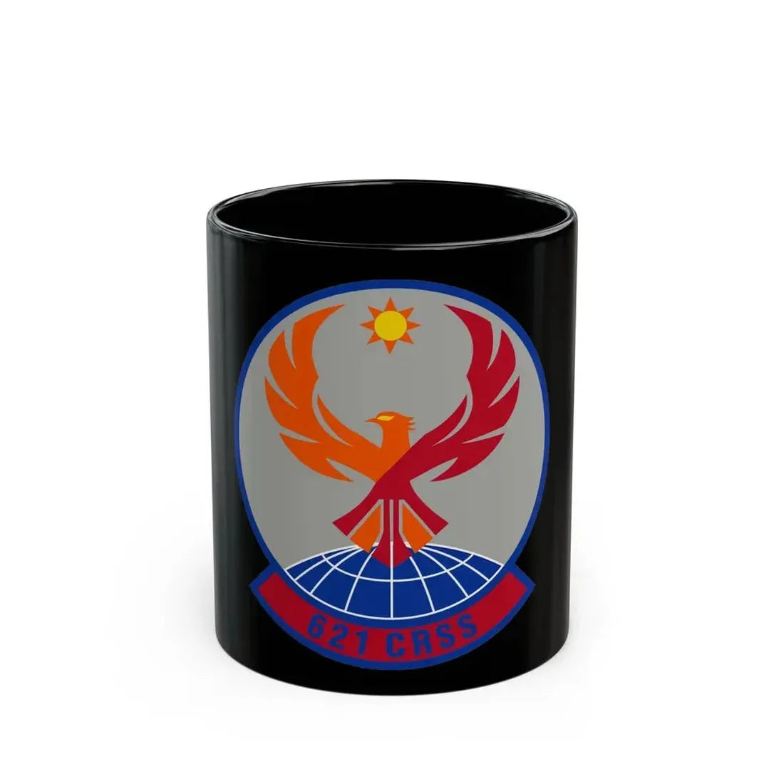 621 Contingency Response Support Sq AMC (U.S. Air Force) Black Coffee Mug - Go Mug Yourself