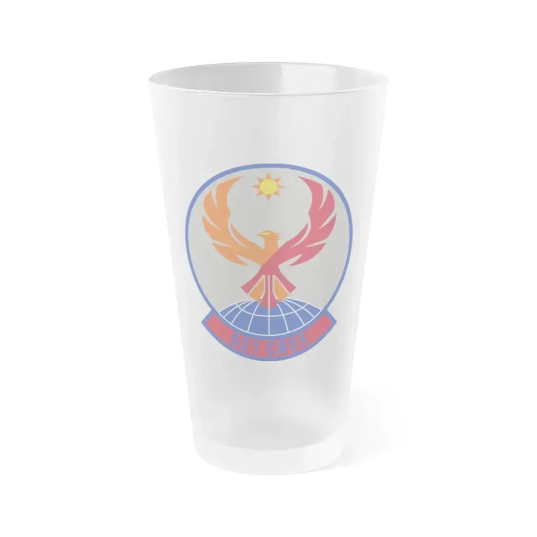 621 Contingency Response Support Sq AMC (U.S. Air Force) Frosted Pint Glass 16oz 16oz Frosted - Go Mug Yourself