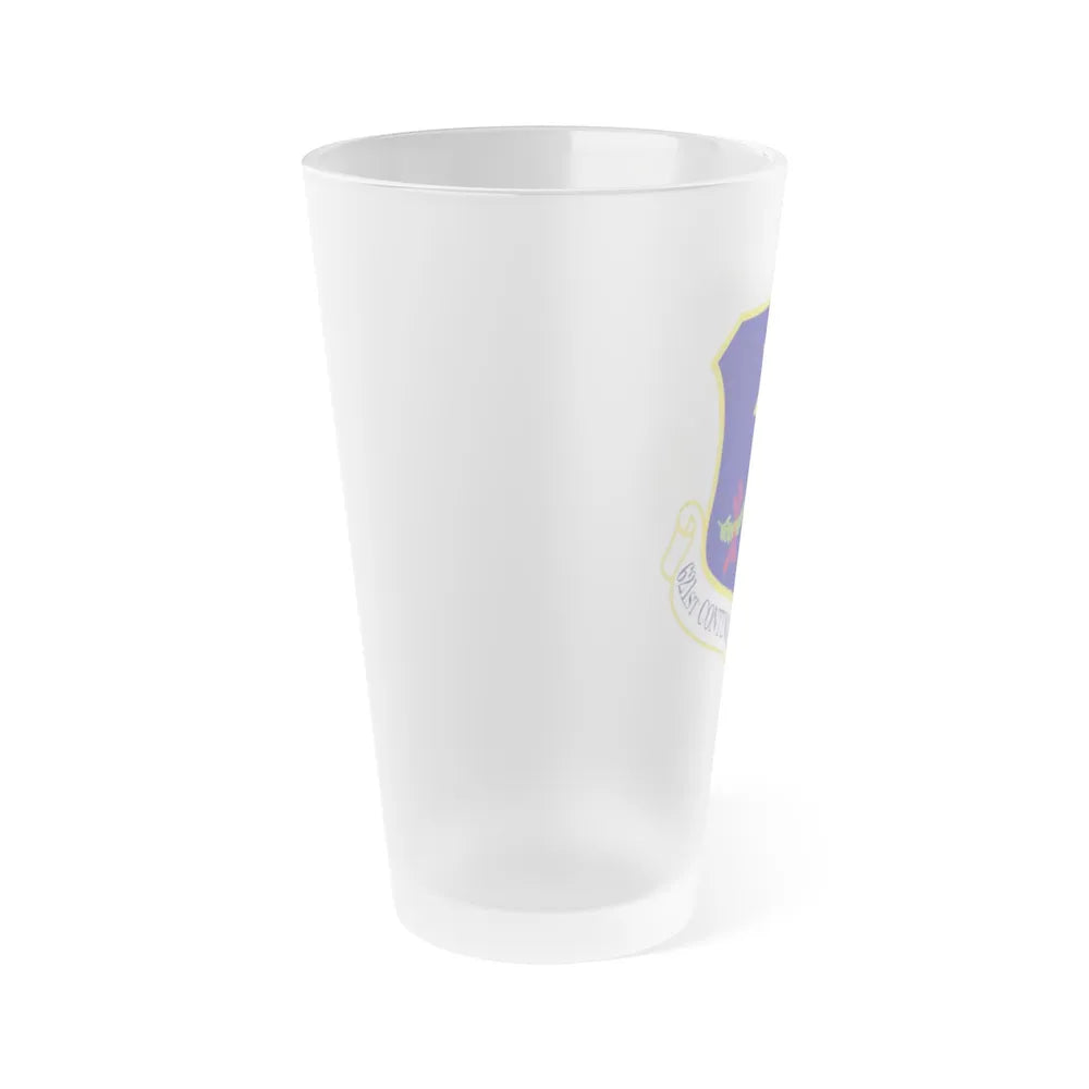 621 Contingency Response Wing AMC (U.S. Air Force) Frosted Pint Glass 16oz-Go Mug Yourself