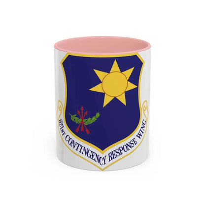 621 Contingency Response Wing AMC (U.S. Air Force) Accent Coffee Mug 11oz Pink - Go Mug Yourself