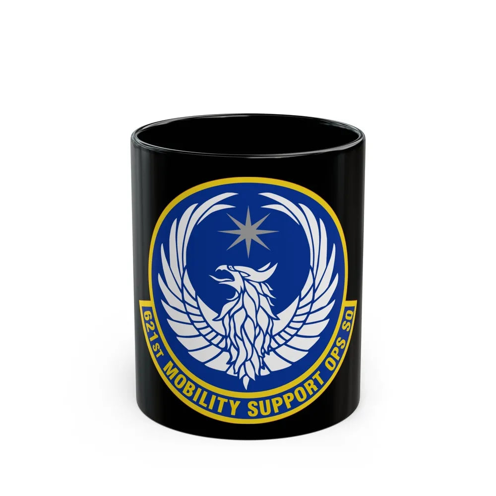 621 Mobility Support Operations Squadron AMC (U.S. Air Force) Black Coffee Mug-11oz-Go Mug Yourself