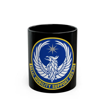 621 Mobility Support Operations Squadron AMC (U.S. Air Force) Black Coffee Mug 11oz - Go Mug Yourself