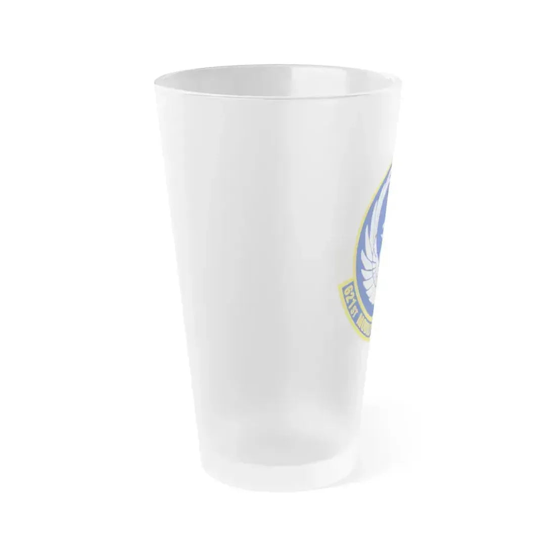 621 Mobility Support Operations Squadron AMC (U.S. Air Force) Frosted Pint Glass 16oz - Go Mug Yourself