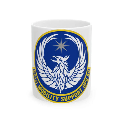 621 Mobility Support Operations Squadron AMC (U.S. Air Force) White Coffee Mug 11oz - Go Mug Yourself