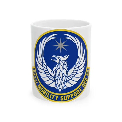 621 Mobility Support Operations Squadron AMC (U.S. Air Force) White Coffee Mug 11oz - Go Mug Yourself