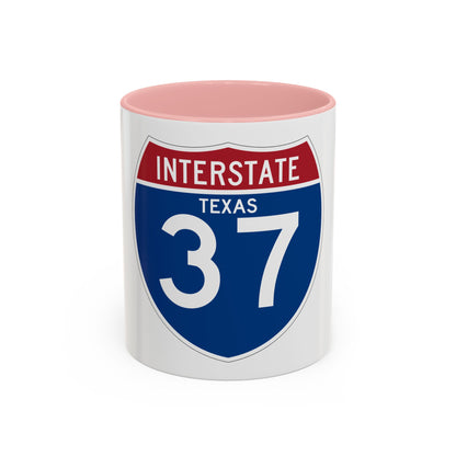 Interstate 37 (U.S. Highways) Accent Coffee Mug