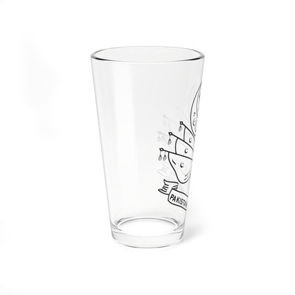 Emblem of Pakistan 1947-1954 (Pakistan) (Coat of Arms) Pint Glass 16oz