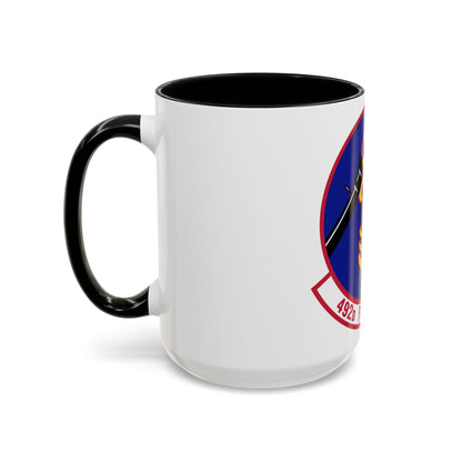 492d Fighter Squadron (U.S. Air Force) Accent Coffee Mug