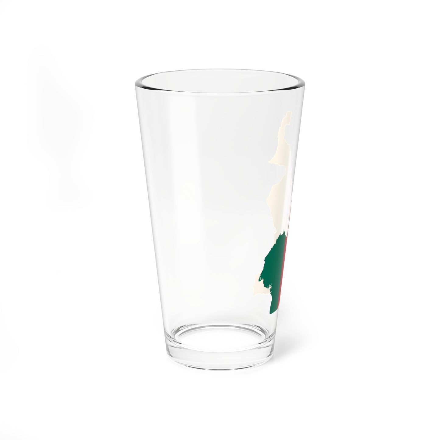 Flag map of Cameroon (Cameroon) Pint Glass 16oz
