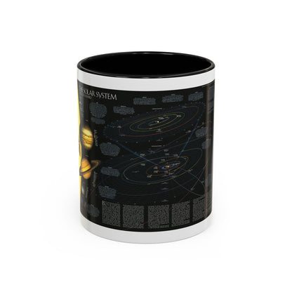 Space - Solar System- Our Sun's Family (1990) (Map) Accent Coffee Mug