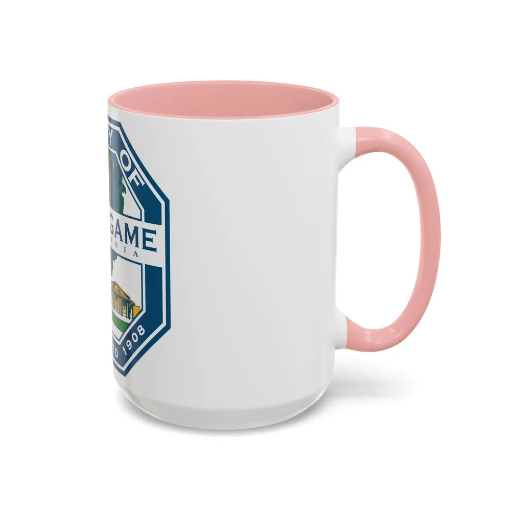 Seal of Burlingame California - Accent Coffee Mug-Go Mug Yourself