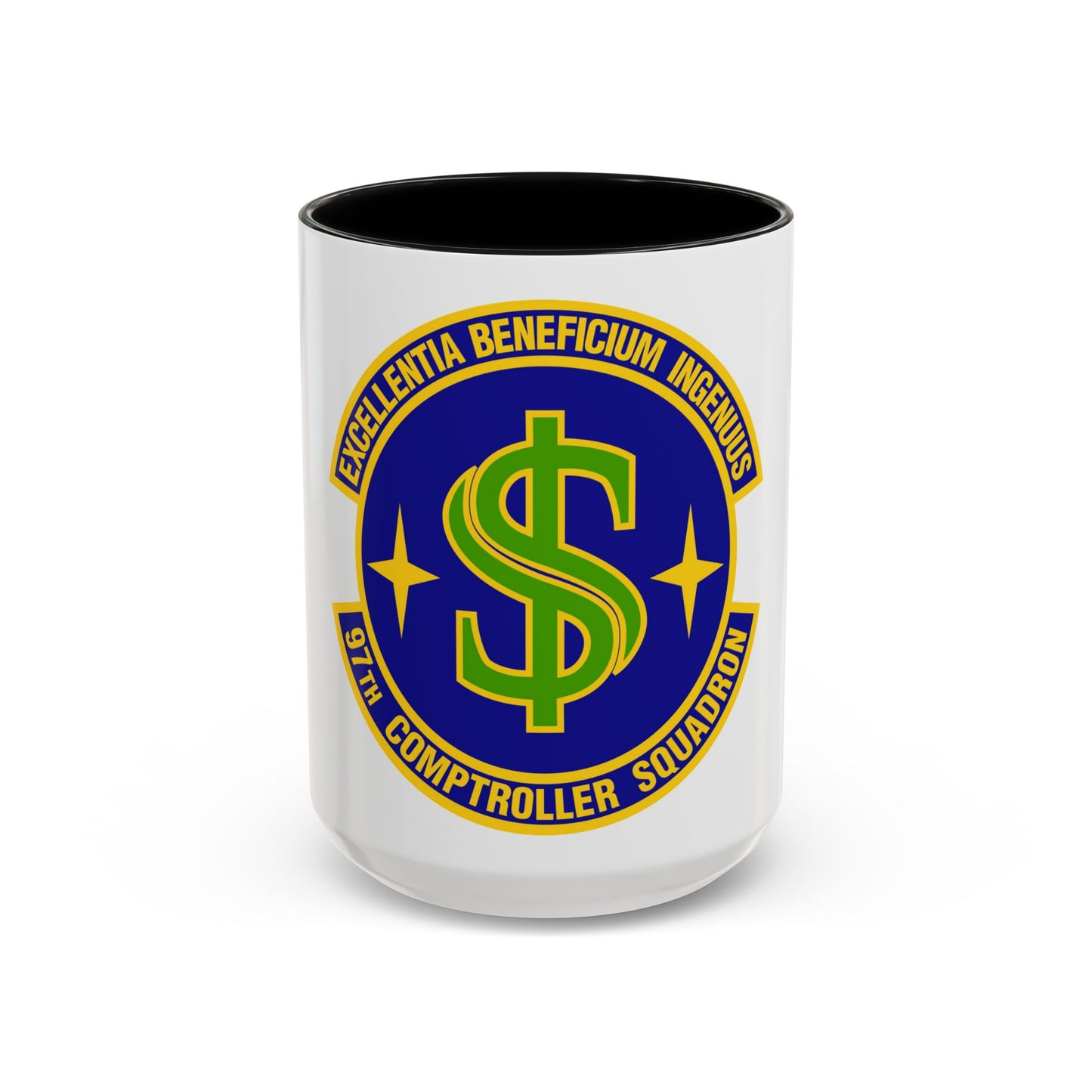 97th Comptroller Squadron (U.S. Air Force) Accent Coffee Mug
