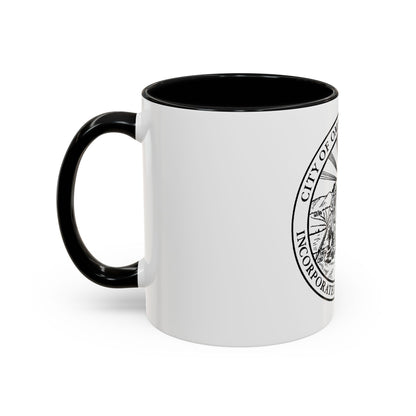 Seal of Omaha Nebraska - Accent Coffee Mug