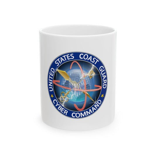 USCG Cyber Command (U.S. Coast Guard) White Coffee Mug