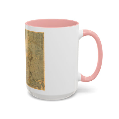 Asia and Adjacent Regions (1933) (Map) Accent Coffee Mug