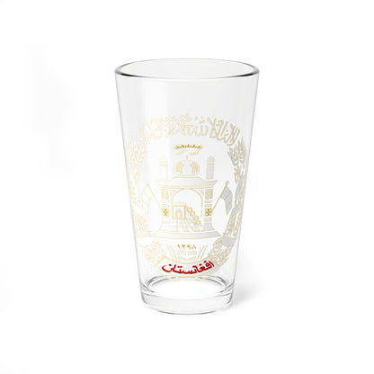 Emblem of Afghanistan present on the flag 2004-2013 (Afghanistan) (Coat of Arms) Pint Glass 16oz