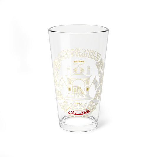 Emblem of Afghanistan present on the flag 2004-2013 (Afghanistan) (Coat of Arms) Pint Glass 16oz