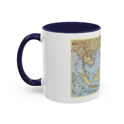 Pacific Islands - Southeast Asia (1944) (Map) Accent Coffee Mug