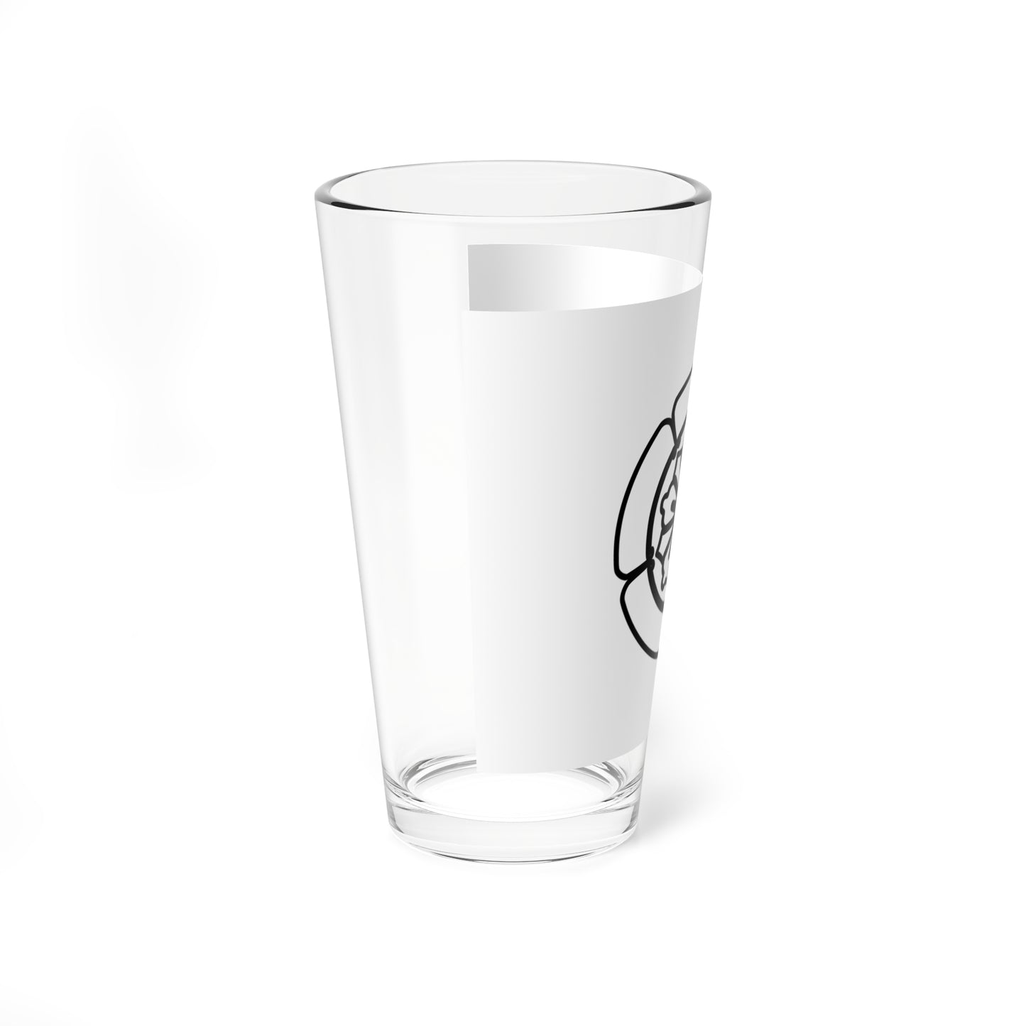 Flag of the Omura Lords of Omura in Hizen Province B (Japan) Pint Glass 16oz