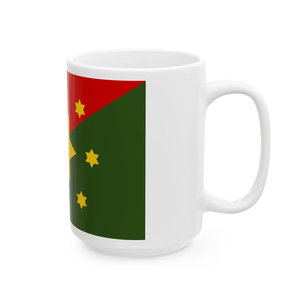 Flag of Eastern Highlands Papa New Guinea - White Coffee Mug-Go Mug Yourself