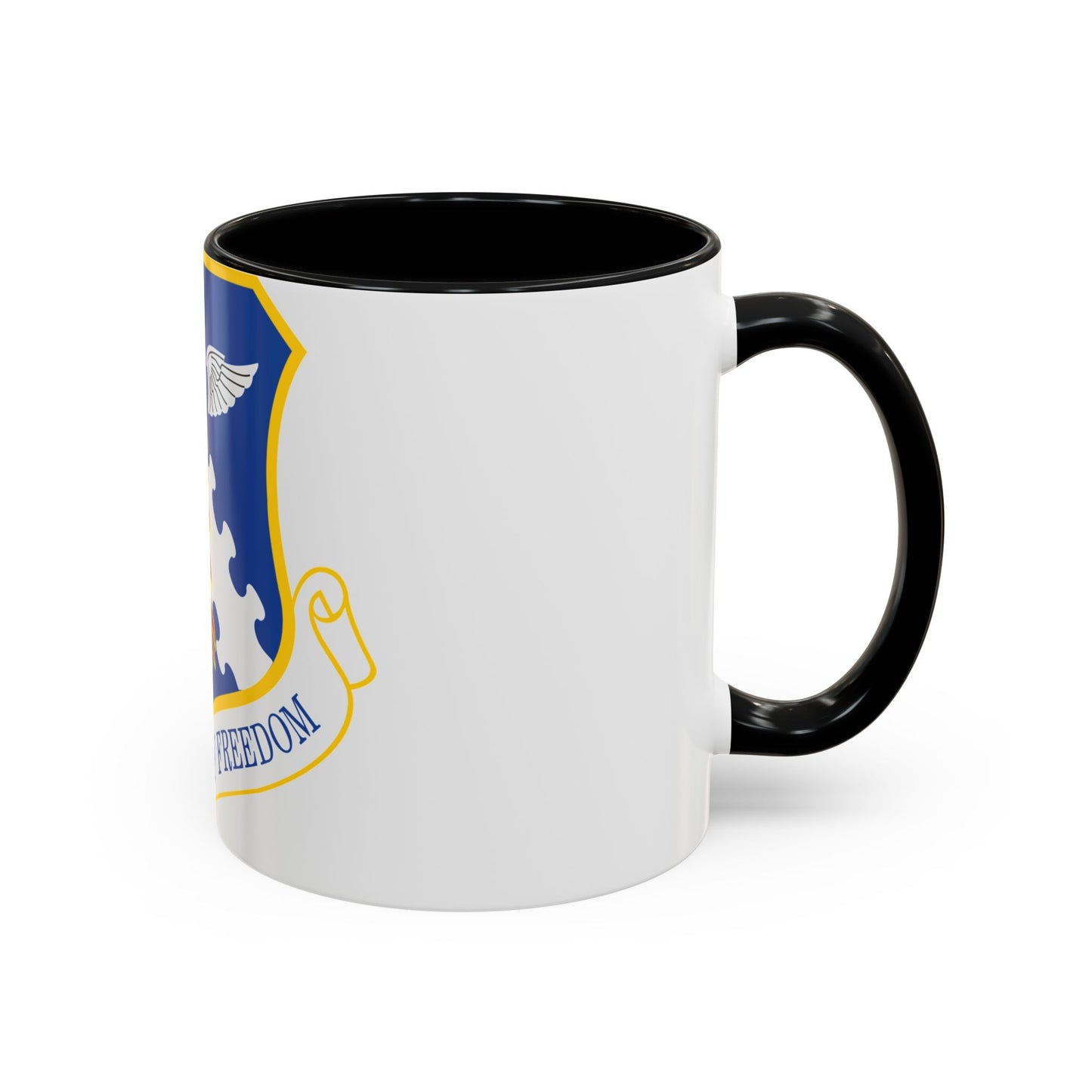 182d Airlift Wing insignia AFD 080128 056 (U.S. Air Force) Accent Coffee Mug