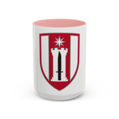 372 Engineer Brigade (U.S. Army) Accent Coffee Mug