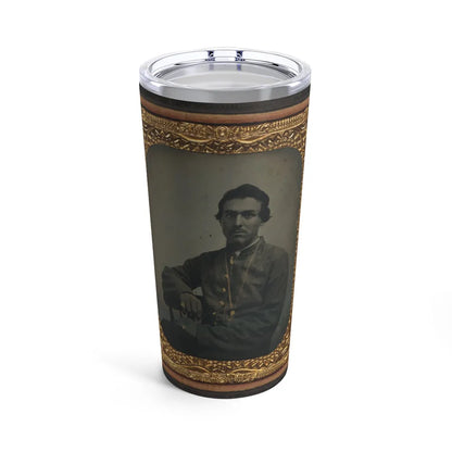 Unidentified Soldier In Confederate Uniform Wearing Chain (U.S. Civil War) Tumbler 20oz-20oz-Go Mug Yourself