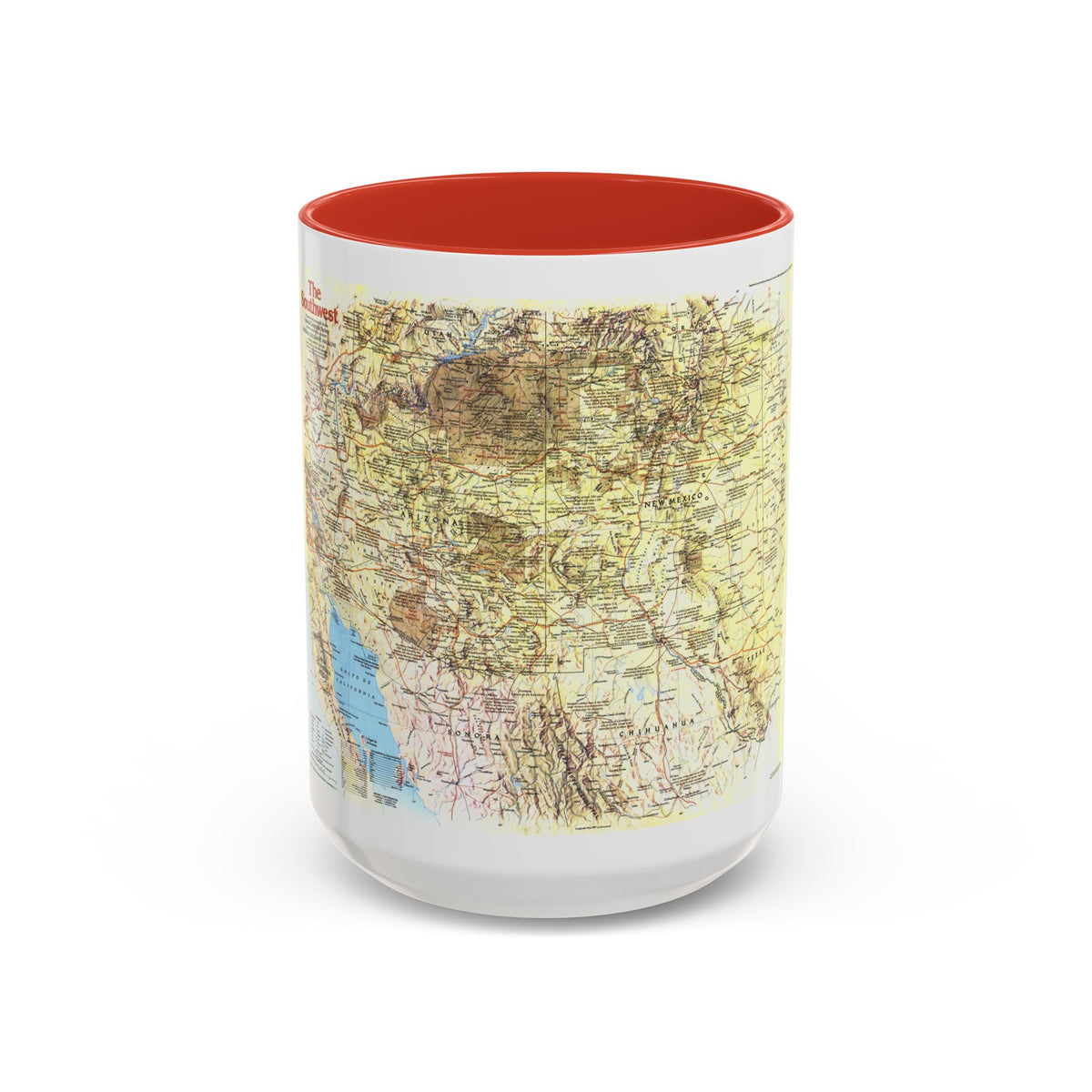 USA - Southwest 1 (1982) (Map) Accent Coffee Mug