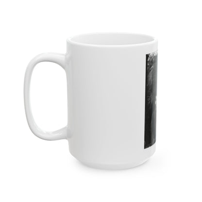 Washington Navy Yard, D.C. Edman Spangler, A  Conspirator,  Manacled (U.S. Civil War) White Coffee Mug
