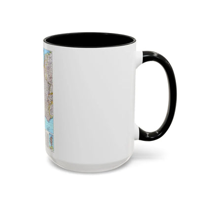 France (1989) (Map) Accent Coffee Mug-Go Mug Yourself