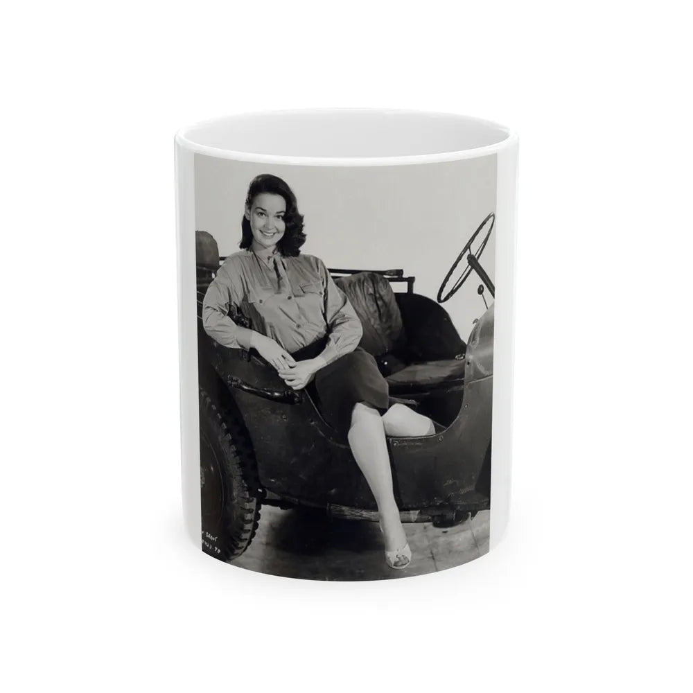 Kathryn Grant #67 (Vintage Female Icon) White Coffee Mug-11oz-Go Mug Yourself