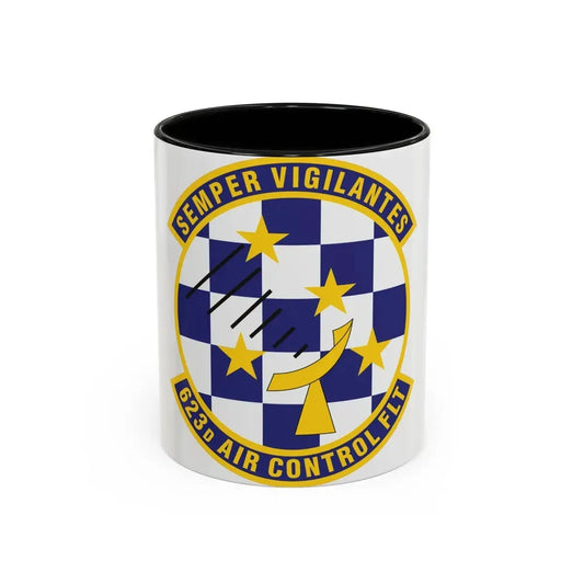 623 Air Control Squadron PACAF (U.S. Air Force) Accent Coffee Mug 11oz Black - Go Mug Yourself