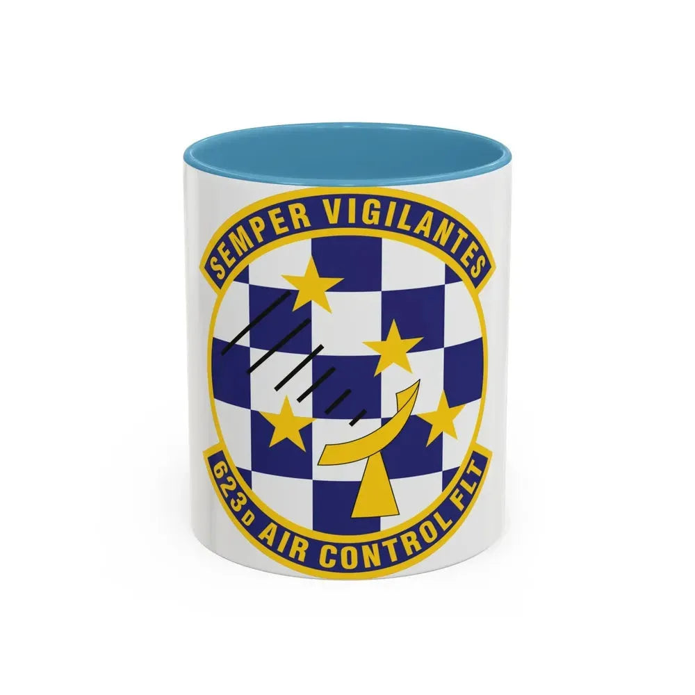 623 Air Control Squadron PACAF (U.S. Air Force) Accent Coffee Mug 11oz Light Blue - Go Mug Yourself