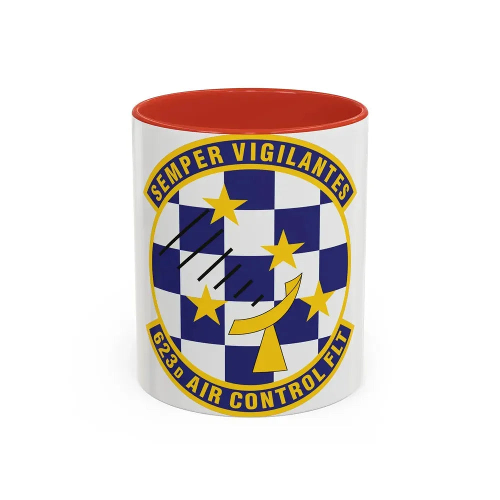 623 Air Control Squadron PACAF (U.S. Air Force) Accent Coffee Mug 11oz Red - Go Mug Yourself