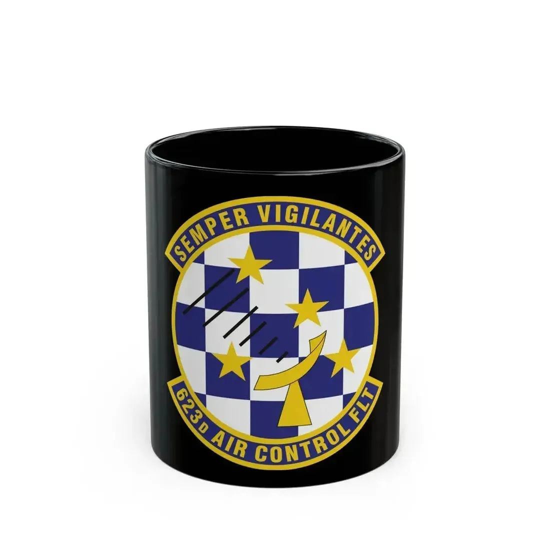 623 Air Control Squadron PACAF (U.S. Air Force) Black Coffee Mug 11oz - Go Mug Yourself